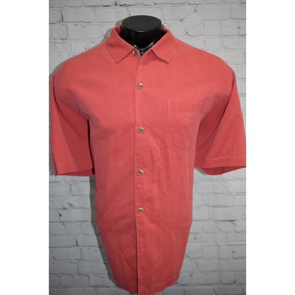 Tommy Bahama Hawaiian SILK Shirt Mens Size 2XL Coconut Buttons Pink - Picture 5 of 6